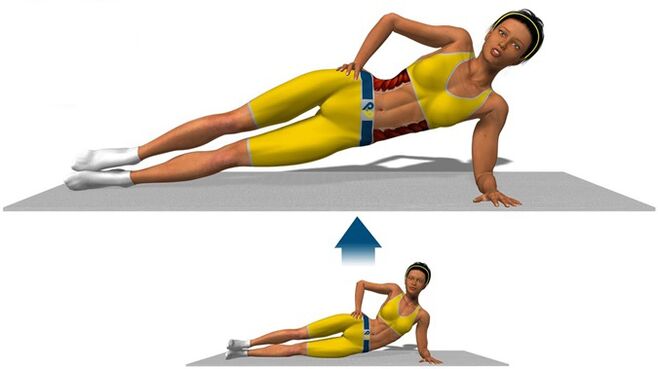 Ponte lateral para adelgazar